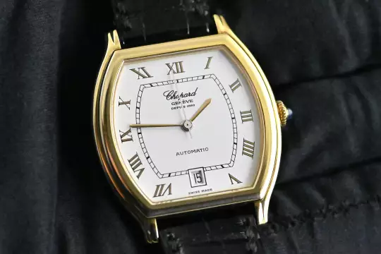 Chopard 2247 Tonneau Date yellow gold Automatic Full Set 2002 photo 2