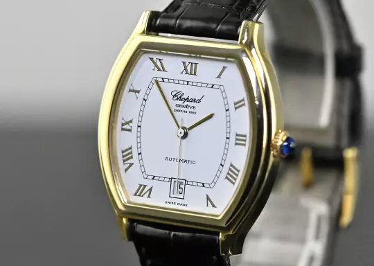 Chopard 2247 Tonneau Date yellow gold Automatic Full Set 2002 photo 8