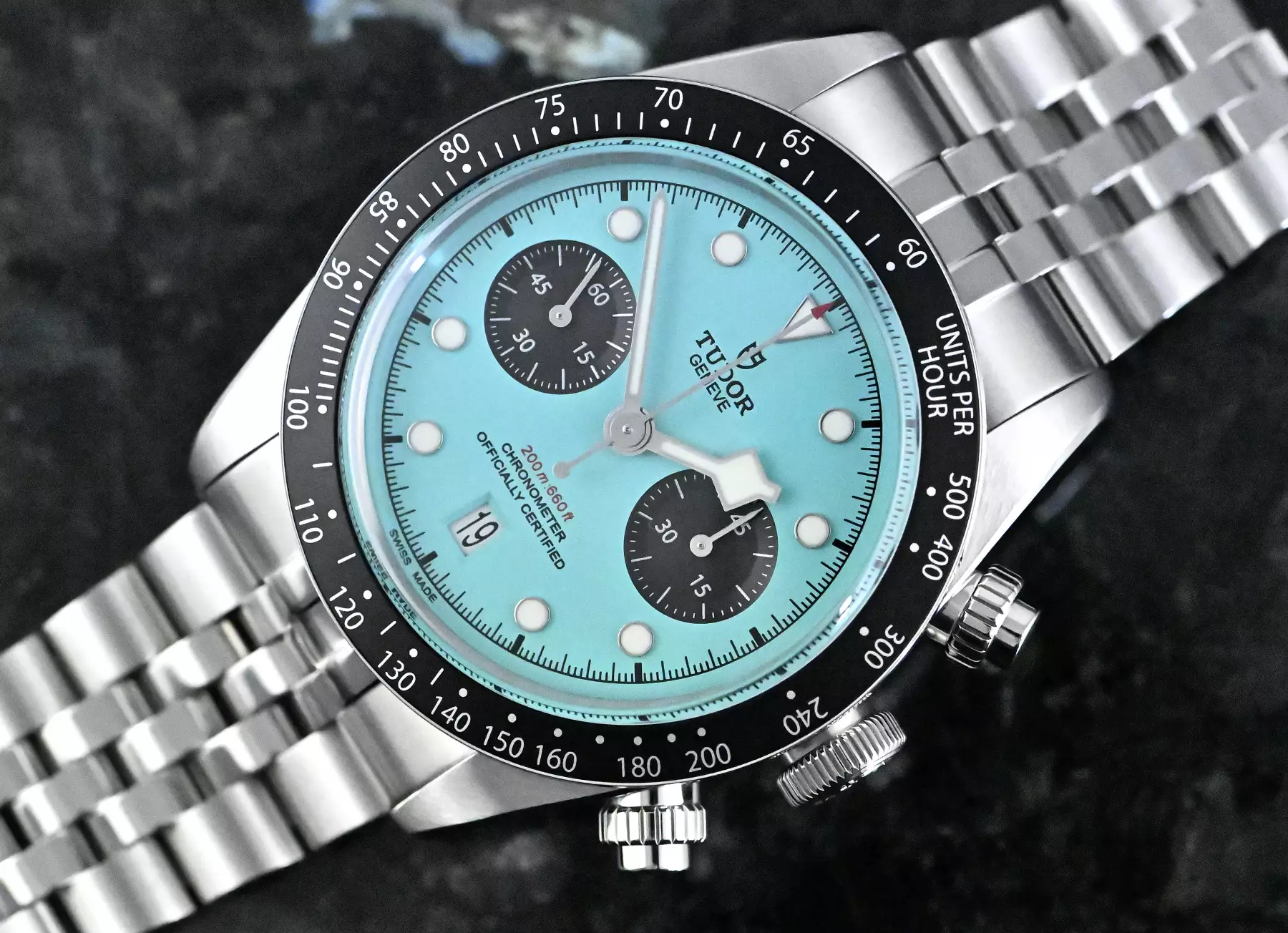 Tudor 79360N Black Bay Chrono Flamingo Blue Full Set 2025 unworn