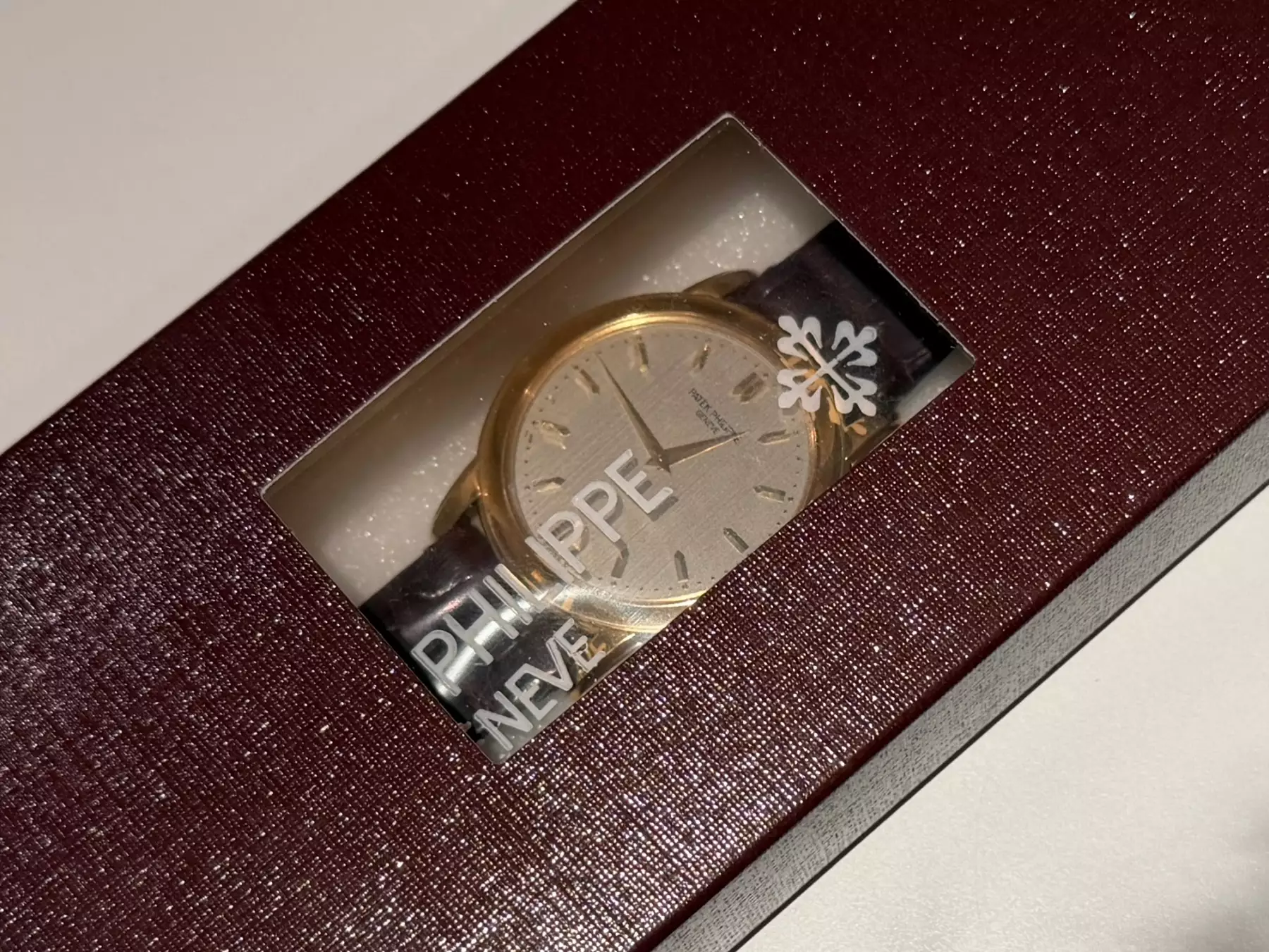 Patek Philippe 5032 Calatrava double sealed Patek Service May 2026 yellow gold