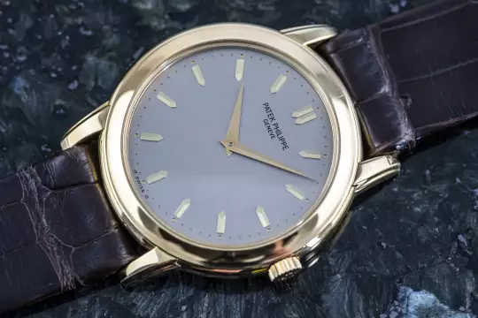 Patek Philippe 5032 Calatrava double sealed Patek Service May 2026 yellow gold photo 3
