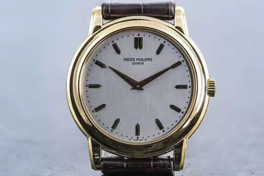 Patek Philippe 5032 Calatrava double sealed Patek Service May 2026 yellow gold photo 7