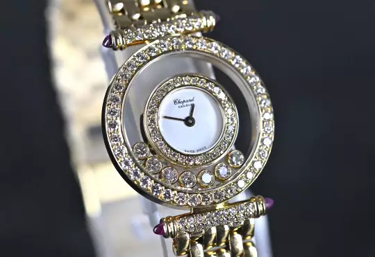 Chopard 4993 Lady Happy Diamonds original yellow gold bracelet  photo 5