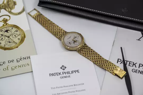 Patek Philippe 3945 Perpetual Calendar double sealed PP service 2026 yellow gold photo 23