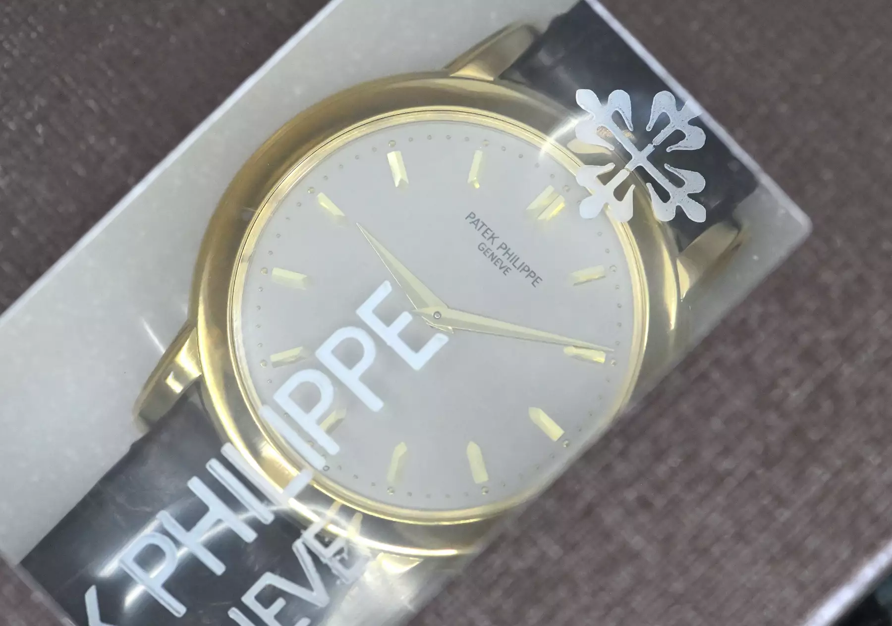 Patek Philippe 5032 Calatrava double sealed Patek Service May 2026 yellow gold