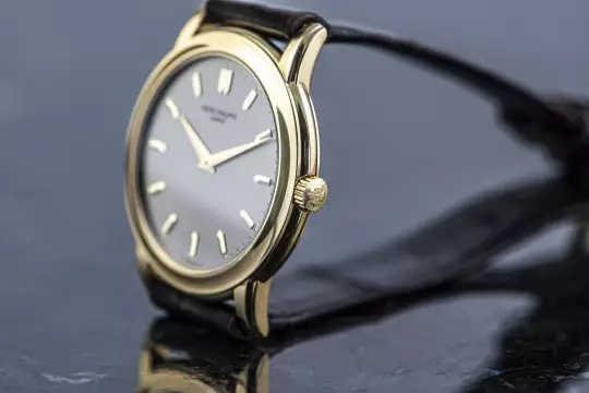 Patek Philippe 5032 Calatrava double sealed Patek Service May 2026 yellow gold photo 10