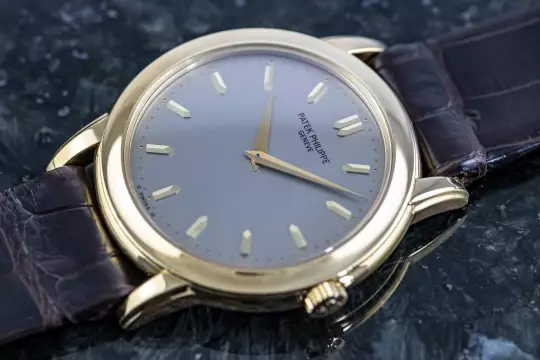 Patek Philippe 5032 Calatrava double sealed Patek Service May 2026 yellow gold photo 15