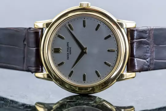 Patek Philippe 5032 Calatrava double sealed Patek Service May 2026 yellow gold photo 16
